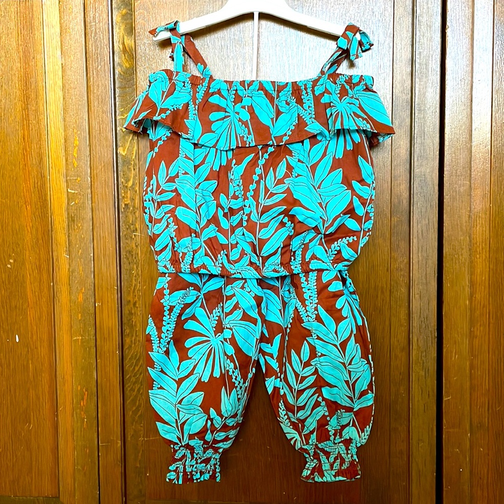 Brand New Janie & Jack 2-piece Flora romper set (2T)
